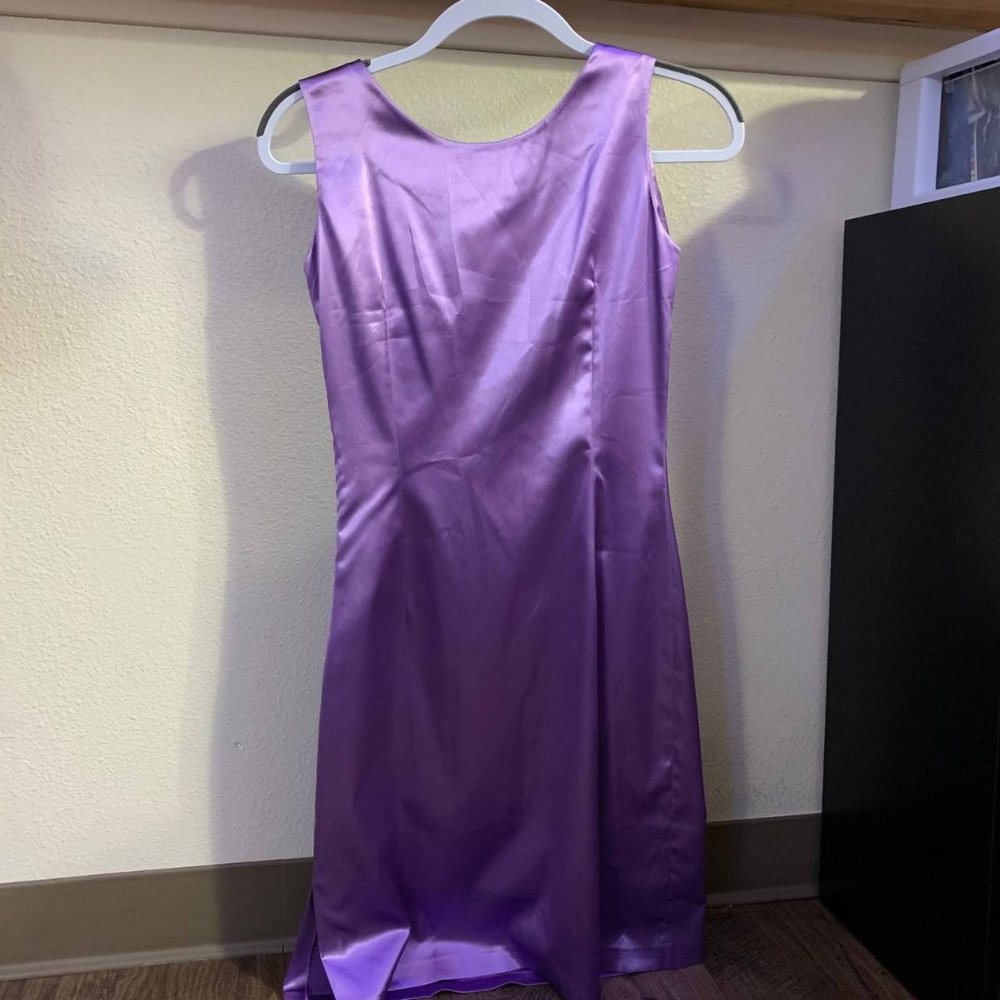 Purple Silk Beggon Dress